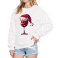 thumbnail image 1 of Christmas Graphic Sweatshirt For Women Round Neck Pullover Crewneck Festive Print Casual Top Soft Comfortable Holiday Apparel, 1 of 2