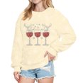 thumbnail image 1 of Christmas Graphic Sweatshirt For Women Round Neck Pullover Festive Print Casual Top Soft Comfortable Crewneck Holiday Apparel, 1 of 2