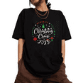 thumbnail image 1 of Christmas Graphic Tee T-Shirt Top Christmas Crew 2025 Memory Print Short Sleeve Round Neck Black S-5XL, 1 of 5