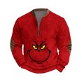 thumbnail image 1 of Christmas Graphic Tees Christmas Sweatshirts Men Red L, 1 of 5