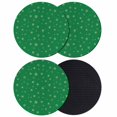thumbnail image 1 of Christmas Green Coasters Set of 4, Absorbent Coasters for Drinks, Winter Snowflakes Xmas Retro Coaster for Desk Coffee Table Protection, Home Decor House Warming Gifts 4", 1 of 8