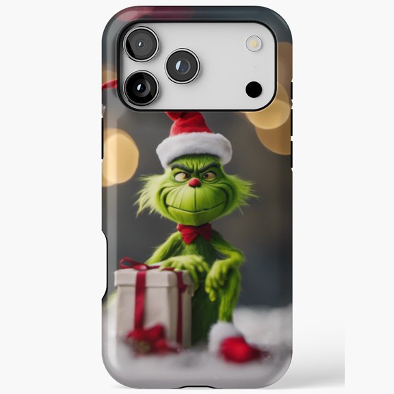 Christmas Green Guy Cute Holiday Art Phone Case iPhone Case 17 to 11 Pro Max