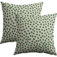 thumbnail image 1 of Christmas Green Polka Dot Pillow Covers 20x20 Set of 2 Boho Style Decorative Throw Pillow Cases Outdoor Farmhouse Holiday Decoration for Sofa Couch Bed, 1 of 6