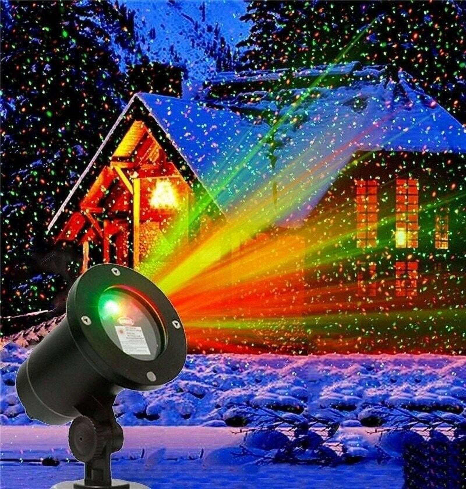 Christmas Green Red LED Projector Lights Outdoor Waterproof Garden