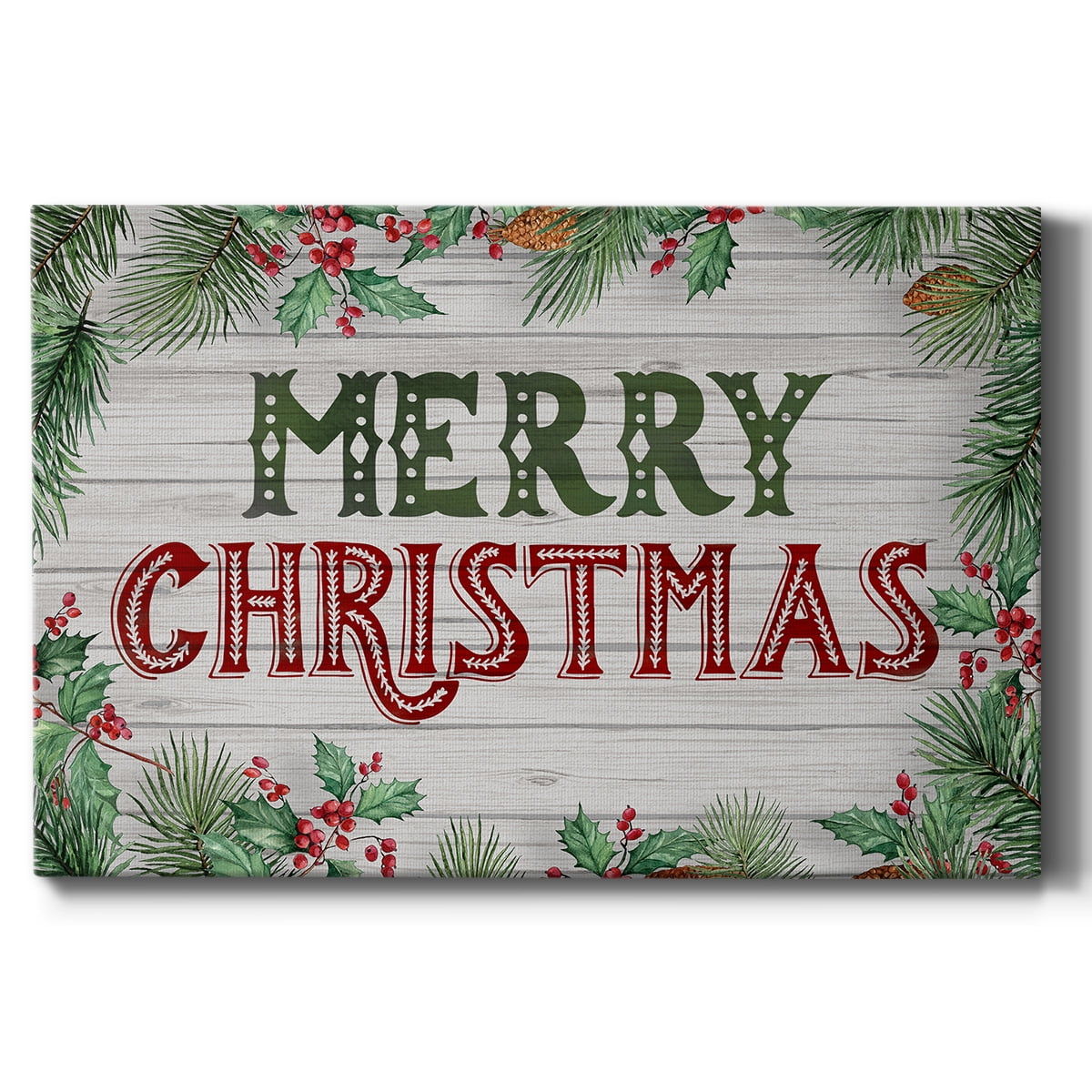 Christmas Greenery- Gallery Wrapped Canvas