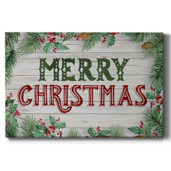 Christmas Greenery- Gallery Wrapped Canvas
