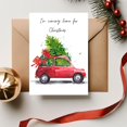 thumbnail image 1 of Christmas Greeting Card – "I'm Coming Home for Christmas" with Red Car and Tree Design – Blank Inside, Envelope Included – Perfect for Holiday Wishes and Greetings, 1 of 2