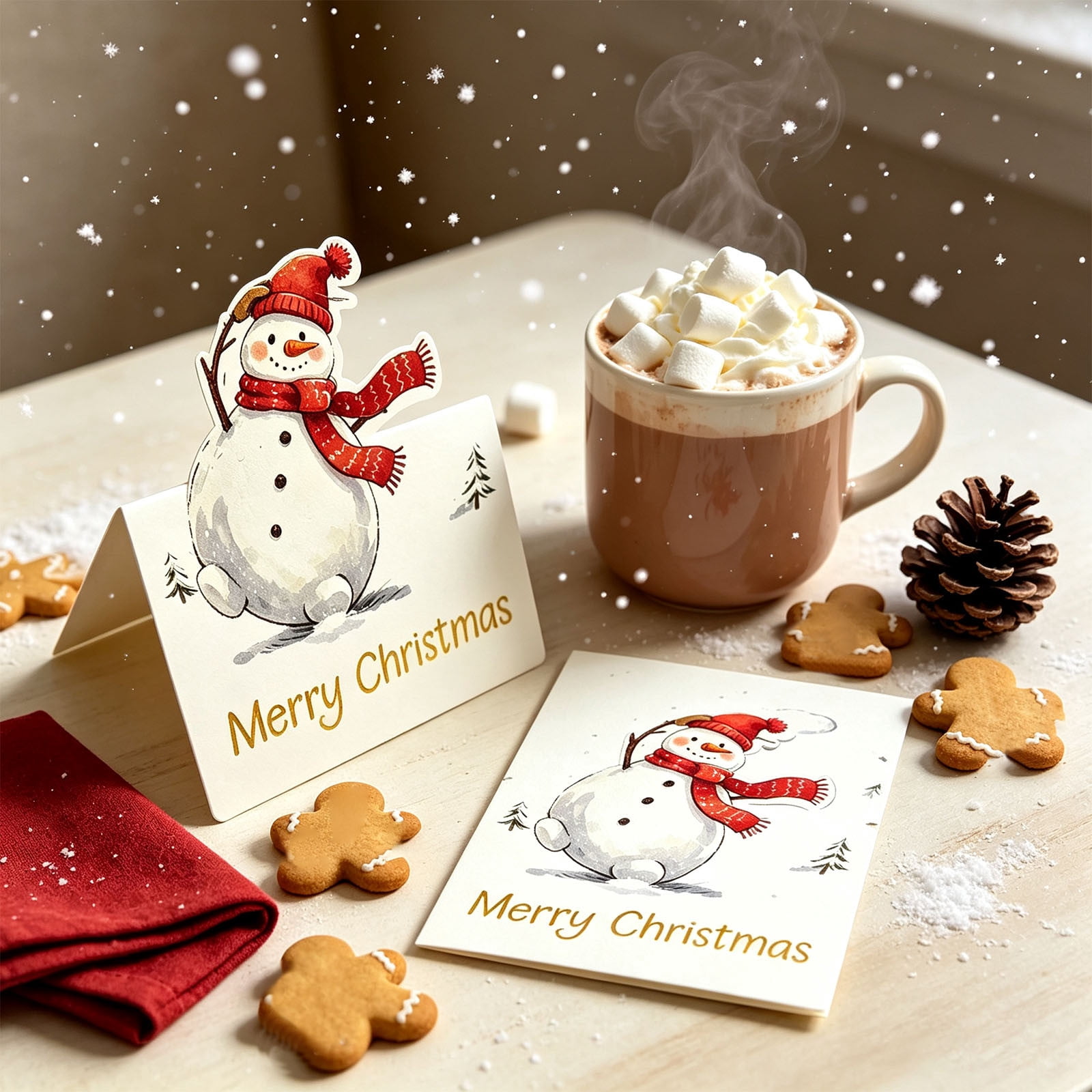 christmas-greeting-cards-set-with-4-designs-20-pieces-santa-snowman