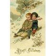 thumbnail image 1 of Christmas Greeting Poster Print By Mary Evans Picture Library Peter & Dawn Cope Collection (18 X 24), 1 of 4