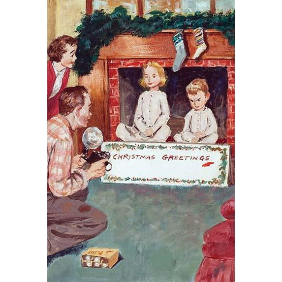 Christmas Greetings-Fine Art Canvas Print (20" x 30")