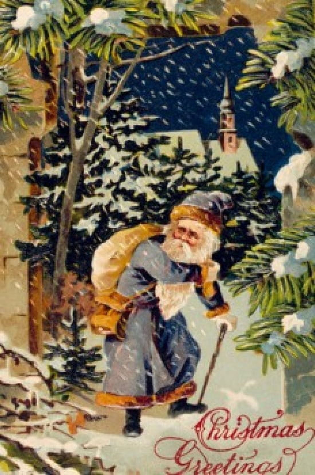 Christmas Greetings Nostalgia Cards Canvas Art - (18 x 24)