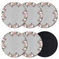 thumbnail image 1 of Christmas Grey Coasters Set of 6, Absorbent Coasters for Drinks, Cute Snowman Xmas Tree Elk Winter Snowflakes Coaster for Desk Coffee Table Protection, Home Decor House Warming Gifts 4", 1 of 8