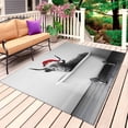thumbnail image 1 of Christmas Grey Yaks Outdoor Rug 6x9 Ft, Non Slip Washable Area Rug, Abstract Modern Art Bathtub Patio Rugs Carpet Runner, Large Floor Mat for Indoor/Outdoor Deck Porch Camping, 1 of 8