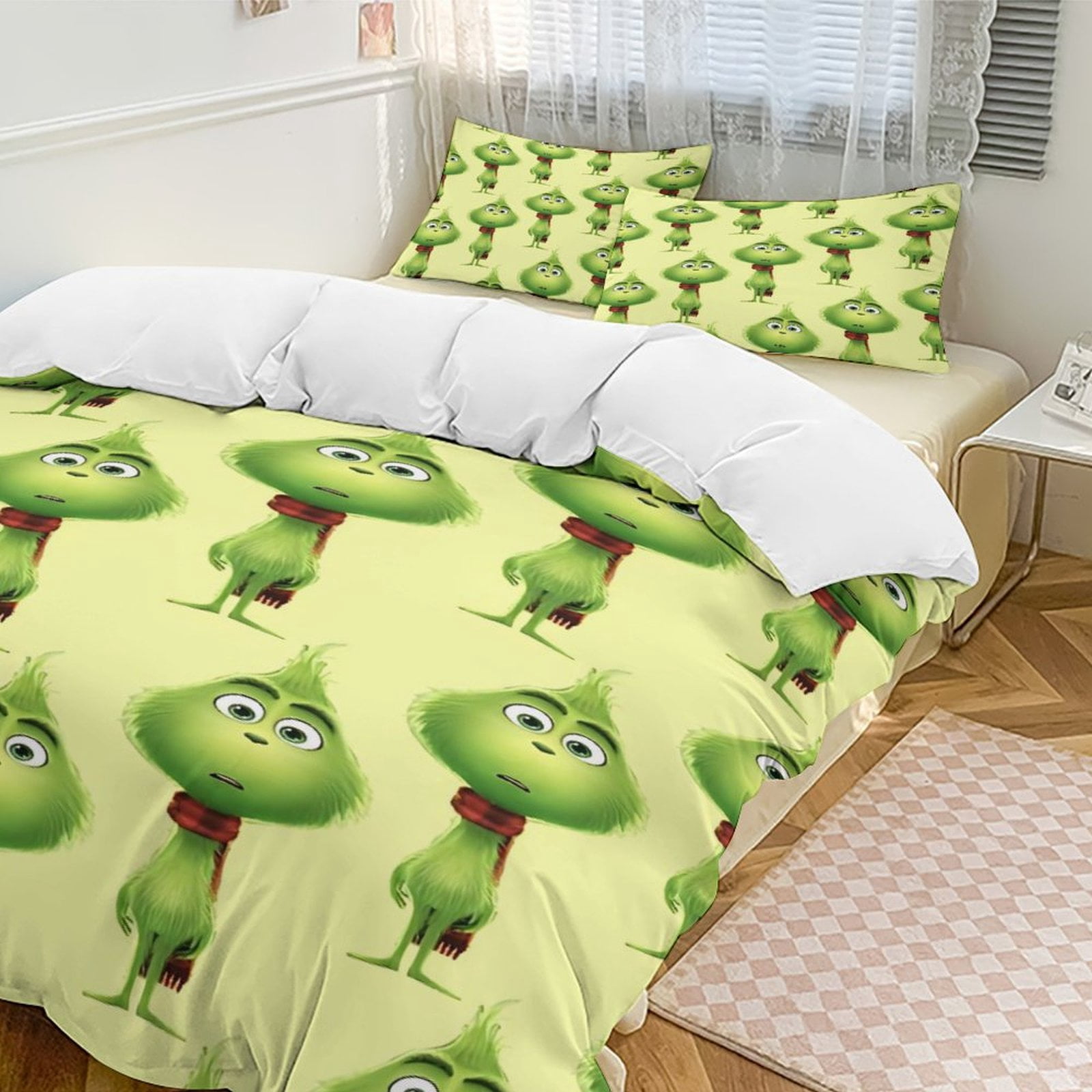 Christmas Grinch Bedding Set Duvet Cover Comfortable and Lightweight ...