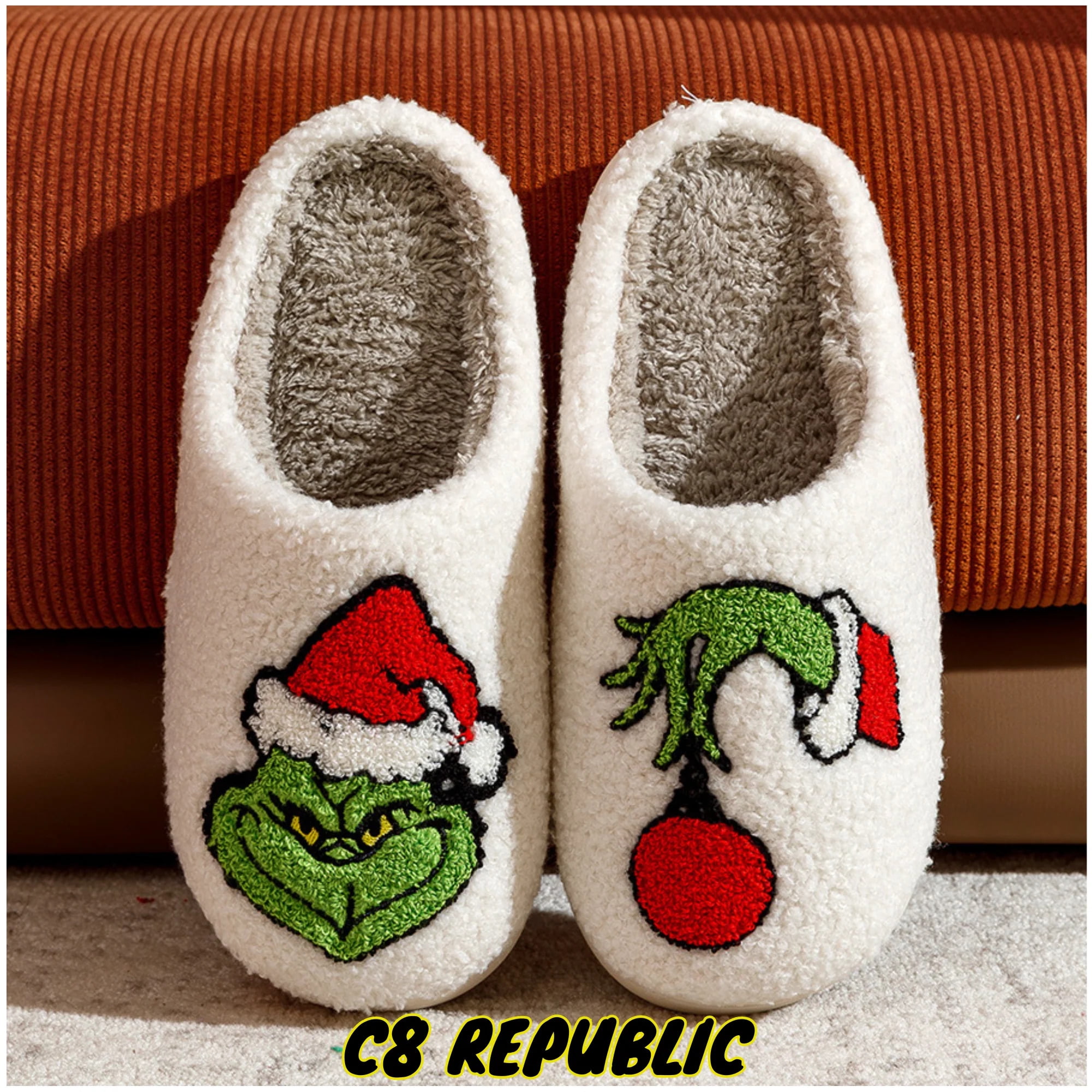 Grinch hotsell slippers walmart