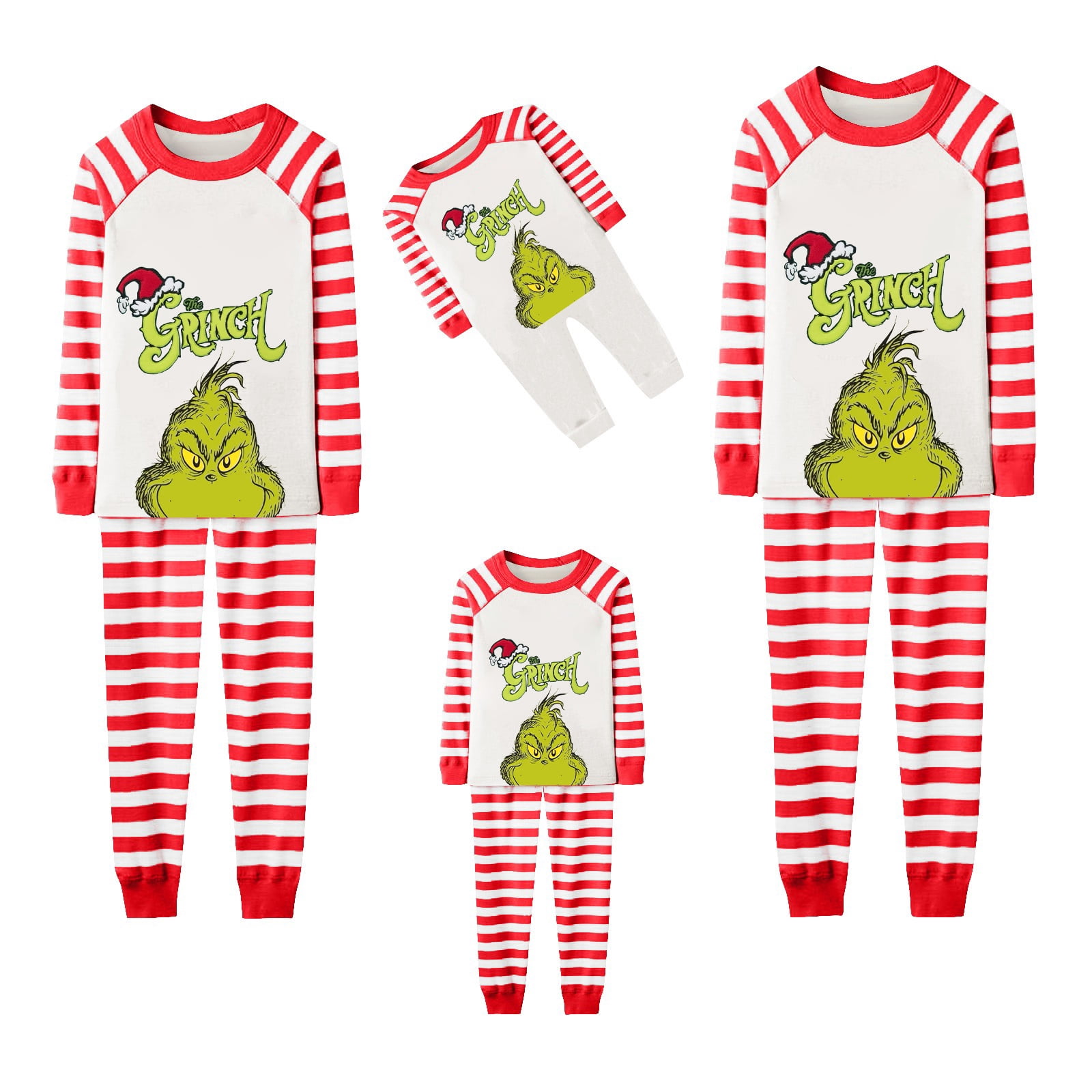 Christmas Grinch Family Matching Pajamas Sets 2025, Parent-Child Green ...
