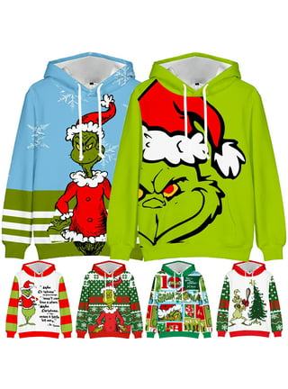 Grinch Hoodie - The Grinch Pullover Hooded Sweatshirt CSSG014 - ShopperBoard