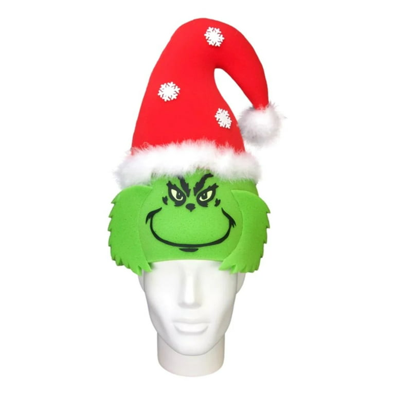 Wholesale Christmas PVC Grinch Straw Hat