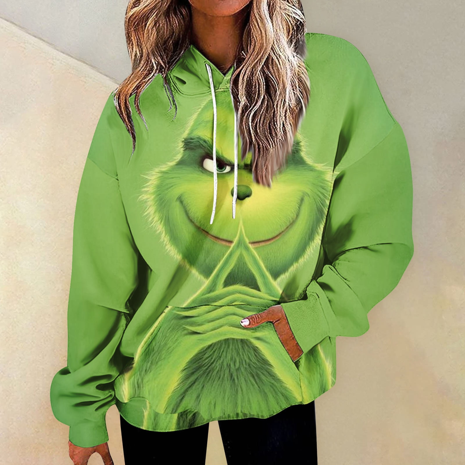 Christmas Grinch Hoodie Grinch Sweatshirts 3D Print Side Pockets Pullover  Casual Hoodie Christmas Novelty Unisex Adult Hoodie - Walmart.com