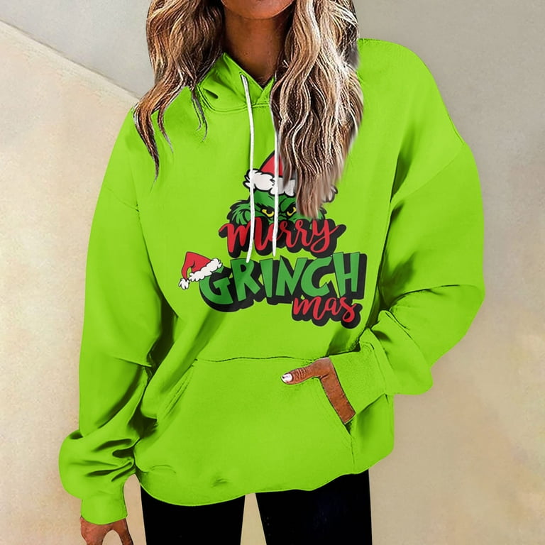 Christmas Grinch Hoodie Grinch Sweatshirts Hoodie Unisex Adult 3D Print Novelty Hoodies Christmas Funny Casual Pullover Christmas Hoodie Sweatshirt