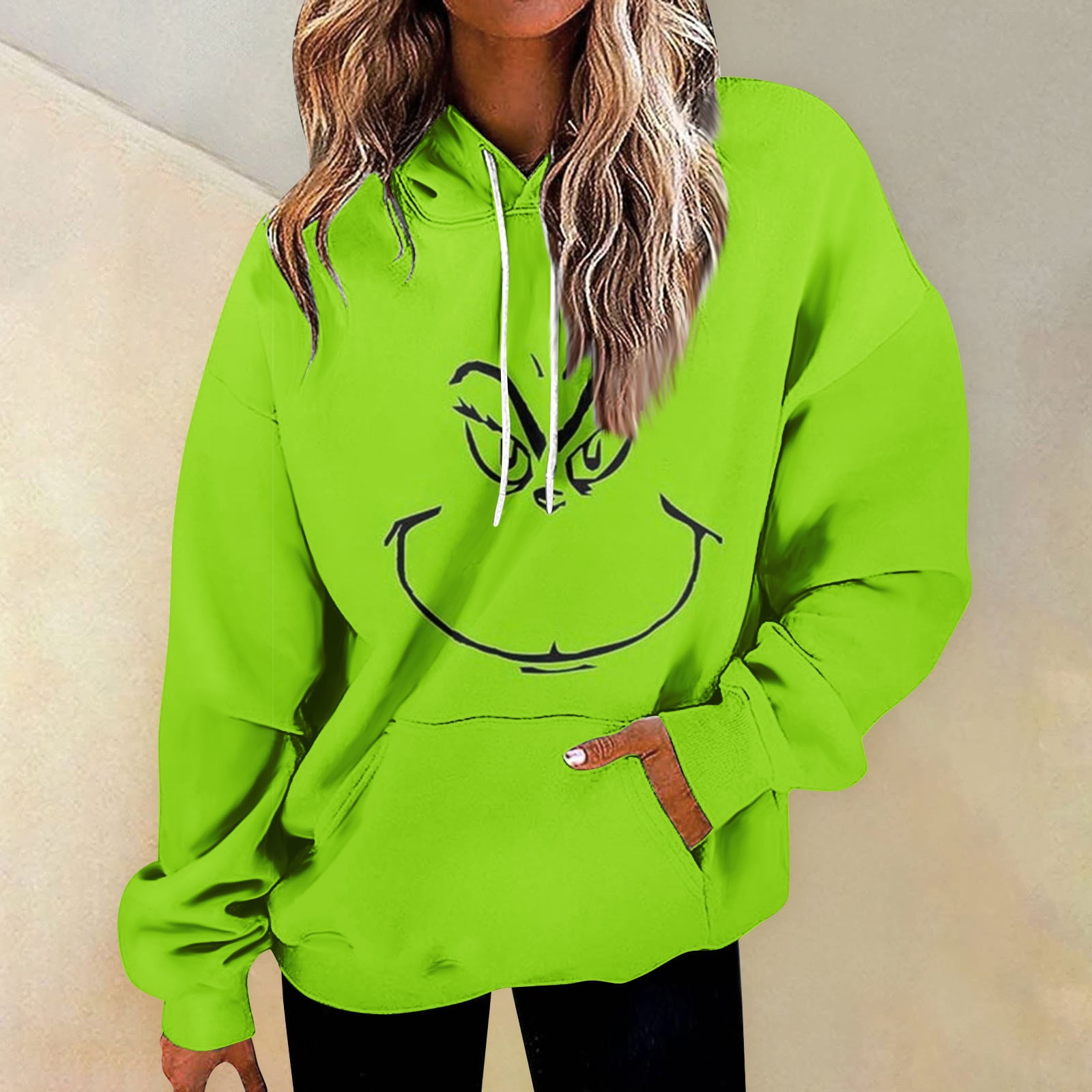 Christmas Grinch Hoodie Grinch Sweatshirts Womens Mens Novelty Hoodie 3D Printe Hoodie Pullover ...