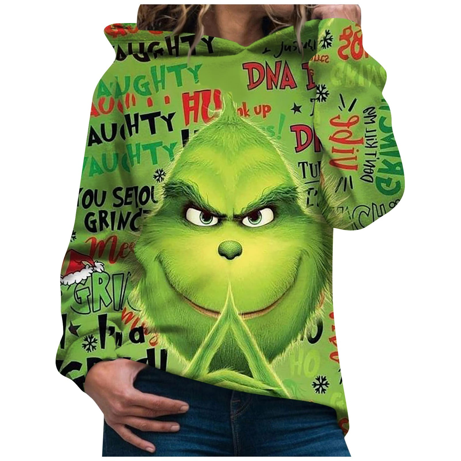 Christmas Grinch Hoodie Grinch Sweatshirts Womens Mens Novelty Hoodie ...