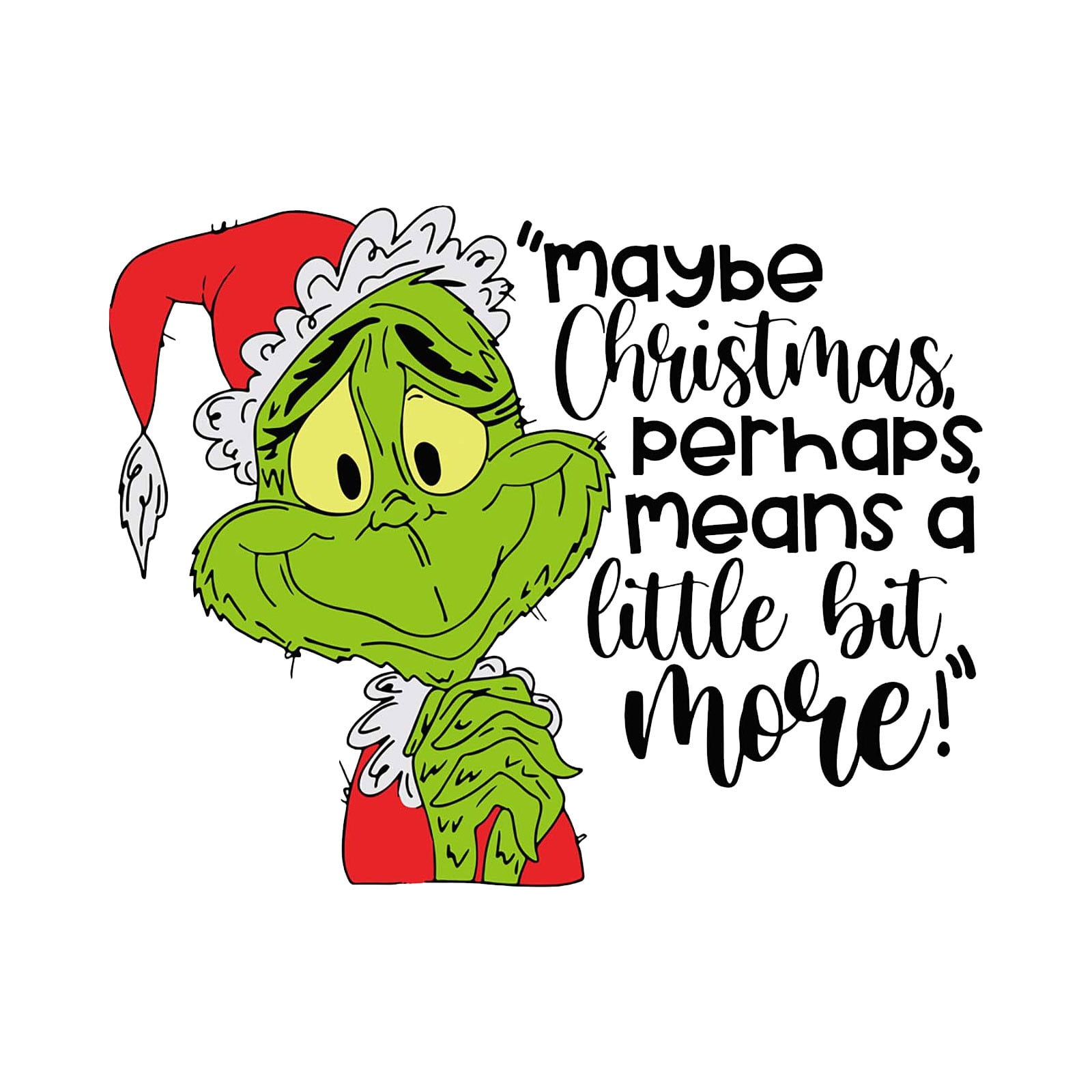 Christmas Grinch Iron On Transfer Heat Transfer Design Sticker Iron On