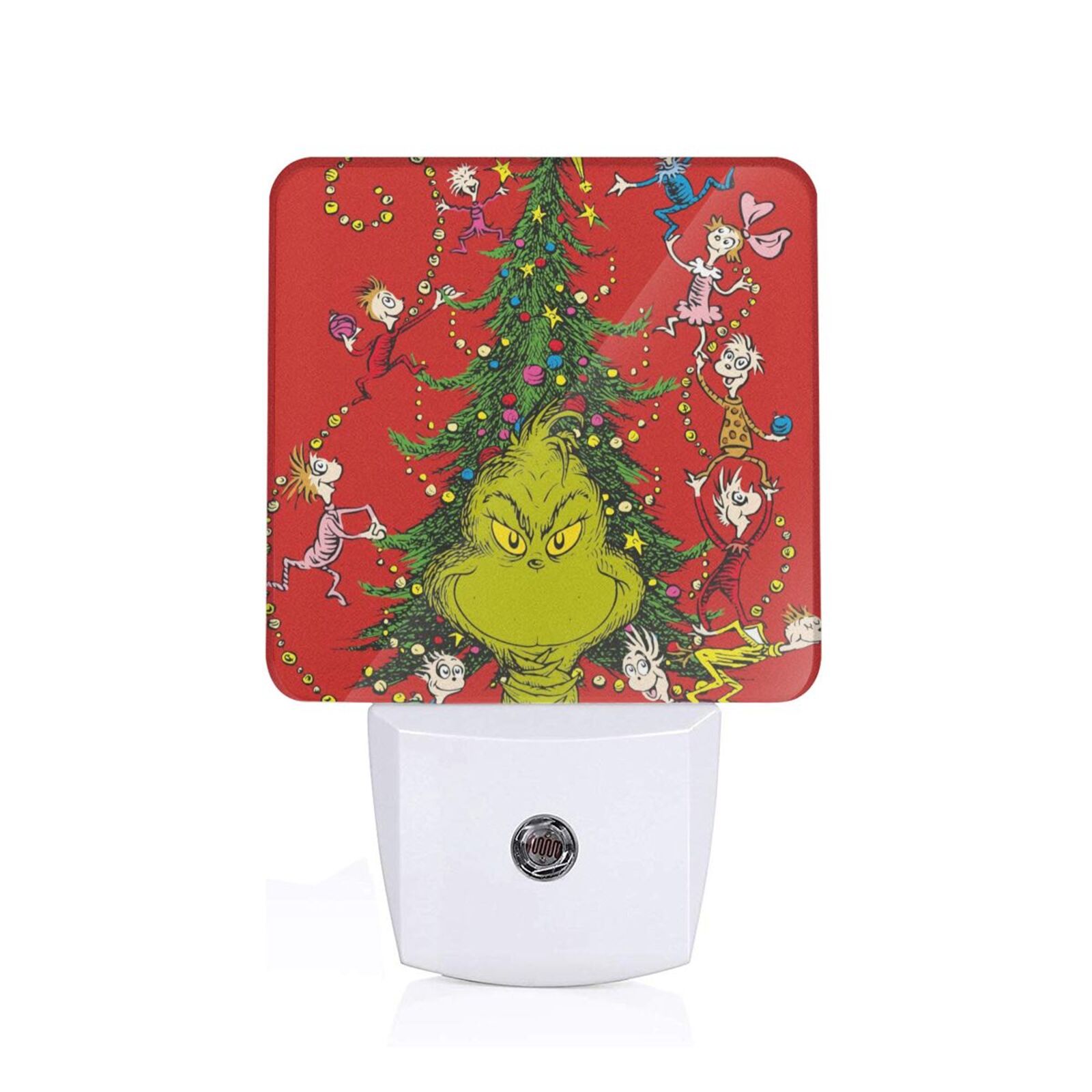 Grinch Plug Christmas Grinch LED Night Light Plug into Wall with Dusk to Dawn Light ...
