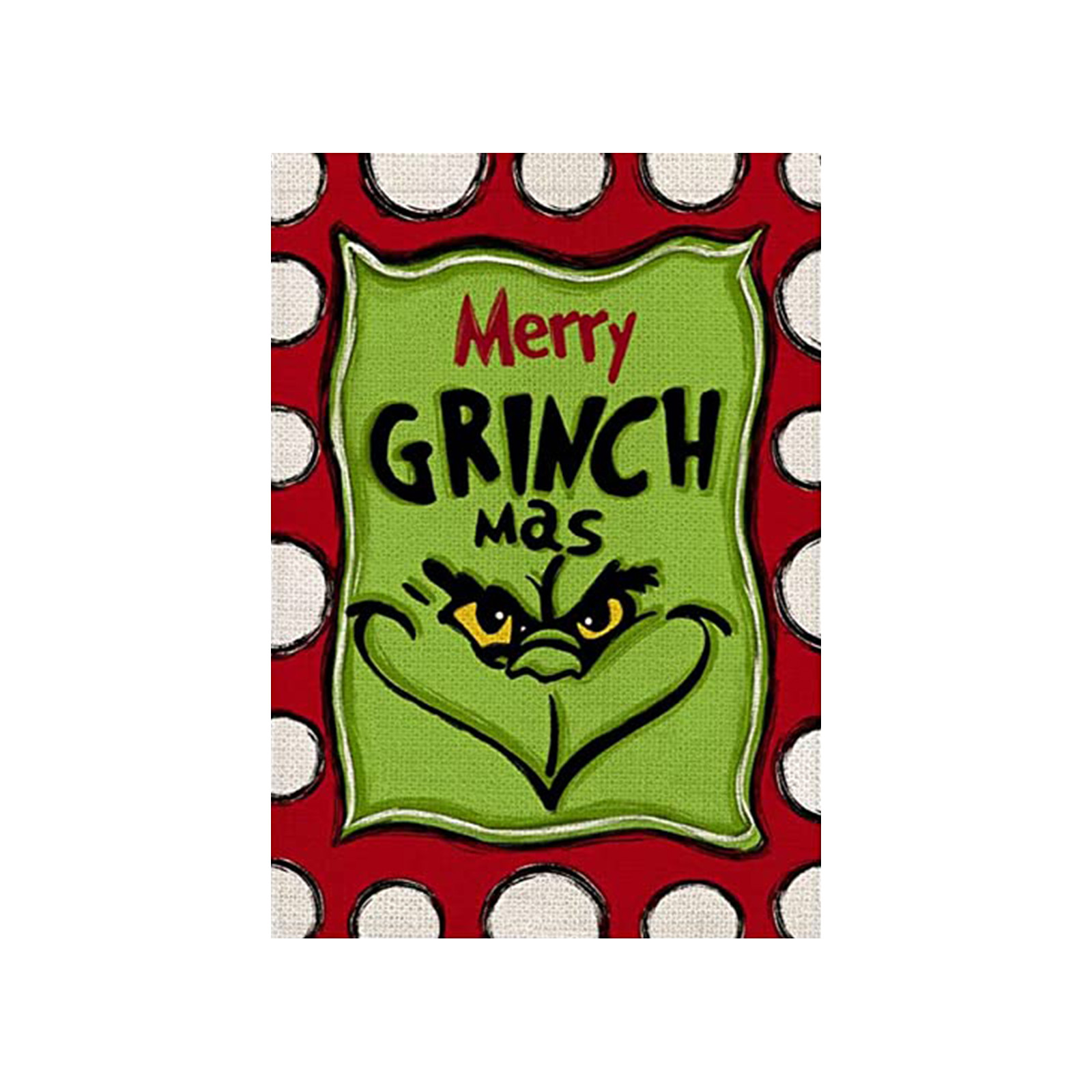 Christmas Grinch Ornaments! Christmas Garden Flag Flower Window