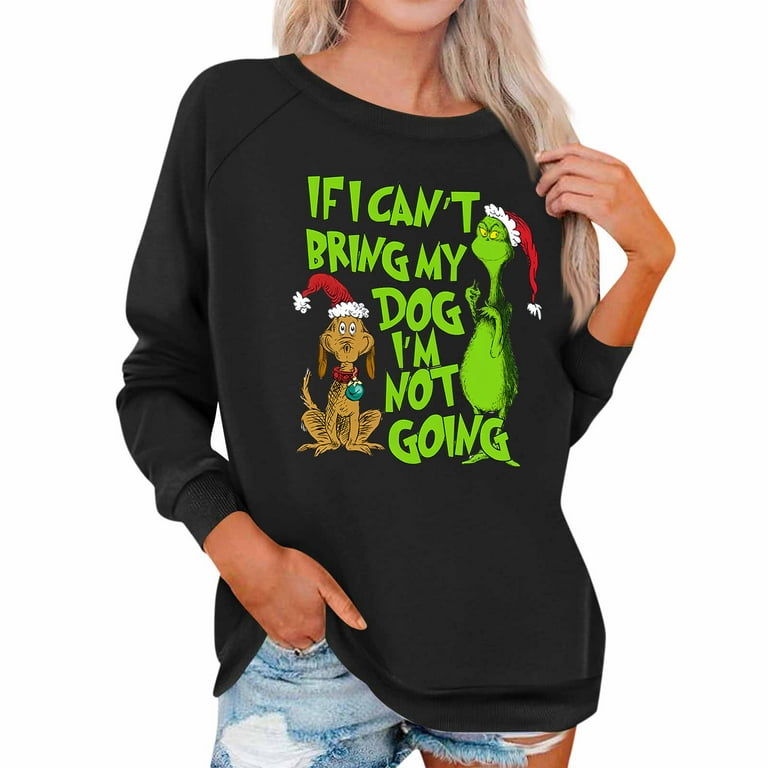 Casual Sweet Santa Claus Sequins Patch O Neck Tops Casual Sweet Santa Claus Sequins Patch O Neck Tops