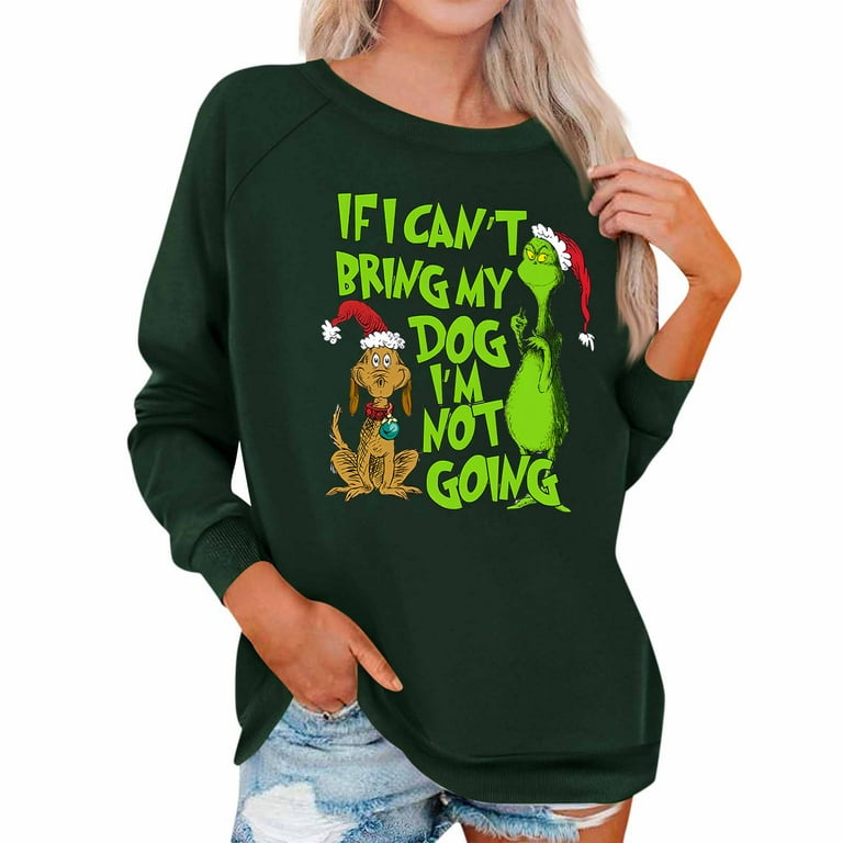 Casual Sweet Santa Claus Sequins Patch O Neck Tops Casual Sweet Santa Claus Sequins Patch O Neck Tops