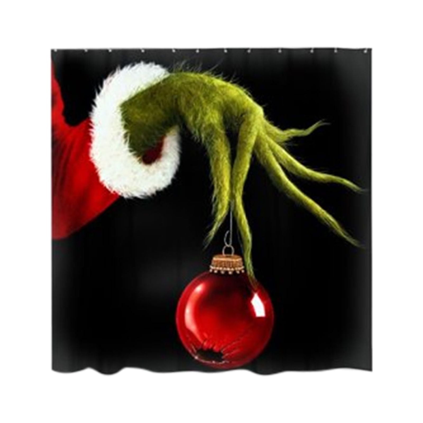 Christmas Grinch Shower Curtains Christmas Printed Fabric Shower