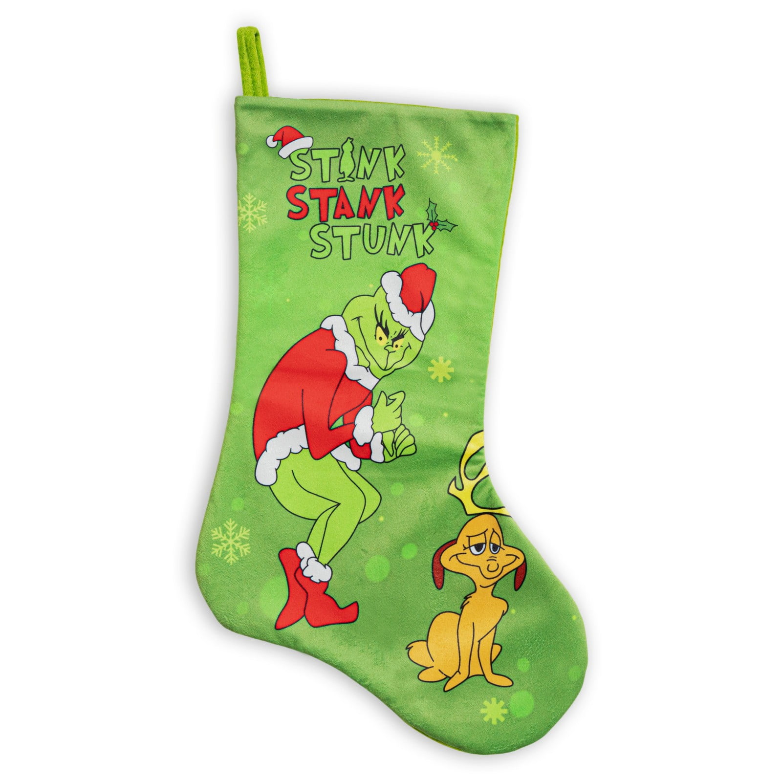 Christmas Grinch Stocking, 18 Inch Large Merry Grinchmas Stockings