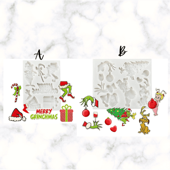 Christmas Grump Theme Silicone Mold