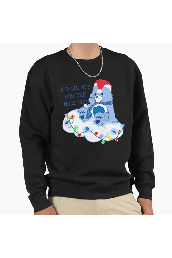Christmas Grumpy Bear Retro Vintage Funny Graphic Aesthetic Holiday Gift Unisex Sweatshirt G28460, Up to Size 5XL