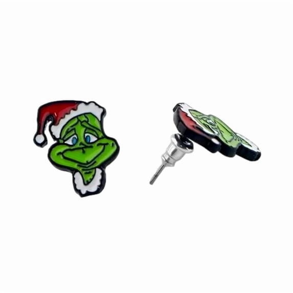 Christmas Grumpy Green Villain character 1/2 inches Tall Metal Enamel ...