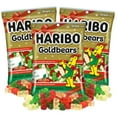 thumbnail image 1 of Haribo Christmas Goldbears, Holiday Gummy Candy, Pack of 3, 4 Ounces per Bag, 1 of 6