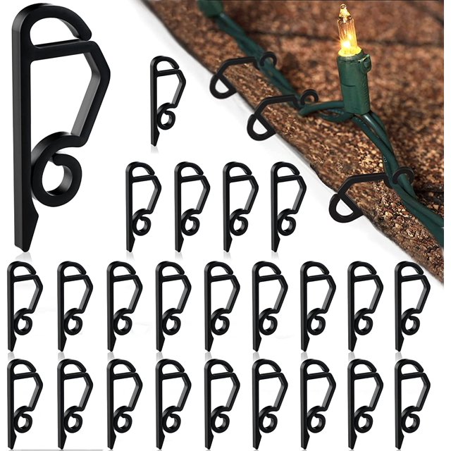 Christmas Gutter Light Clips Hooks for Hanging Outdoor String Lights