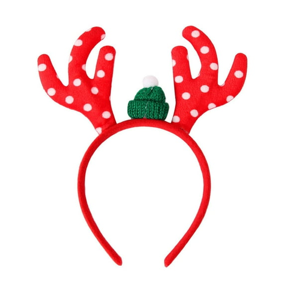 Christmas Hair Accessories Headband for Kids Featuring Adorable Reindeer Design - Festive Dressing Props for Holiday Celebrations