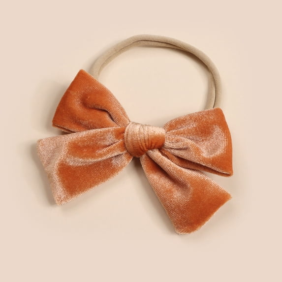 Christmas Hair Bow Headband Velvet Hair Accessory, Festive Red Green Black Bow for Holiday Party, Elastic Headband for Seasonal Outfits and Photo