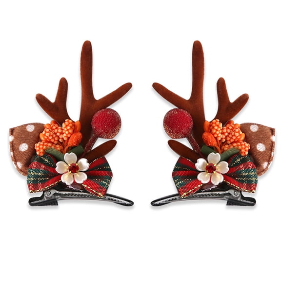 Christmas Hair Clip under $5! YannianjzChildren's Christmas Reindeer Hair Clip, Cute Antler Hair Accessory for Holiday Party, Festive Hairpin for Xmas Photo Shoot, Fun Christmas Gift for Girls