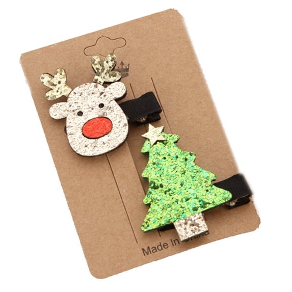 Christmas Hair Clip Christmas Hairpin Christmas Barrettes Santa Headpiece Christmas Hair Accessories Girl Christmas Gift