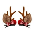 Christmas Hair Clips 1 Pair Of Cute Deer Ears Hair Accessories Headgear