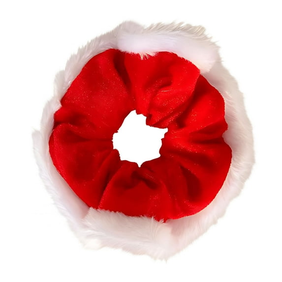 Christmas Hair Scrunchies for Women's Hair,Soft Christmas Scrunchie Christmas Hair Ties Elastic Holiday Scrunchies Ponytail Holder Christmas Hair Accessories for Women Girls