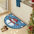 thumbnail image 1 of Christmas Half Round Doormat 20 Inch, Non-Slip Semi-Circle Entryway Rug for Front Door & Bathroom, Durable Absorbent Holiday Decor Mat A, 1 of 6
