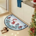 thumbnail image 1 of Christmas Half Round Doormat 20 Inch, Non-Slip Semi-Circle Entryway Rug for Front Door & Bathroom, Durable Absorbent Holiday Decor Mat B, 1 of 6