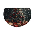 thumbnail image 1 of Christmas Half Round Rug for Bedroom, Semi Circle Area Rug Non-Slip Soft Washable for Outdoor Indoor Bathroom Kitchen Fireplace Floor Mat, 1 of 6