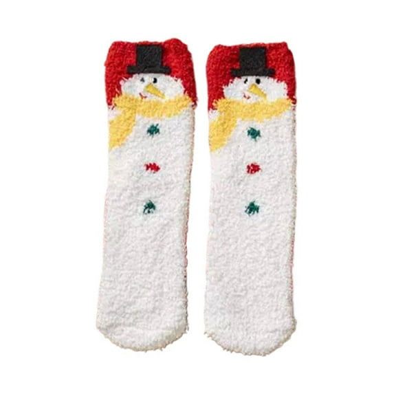 Christmas Half Velvet -calf Socks Santa Claus Socks Winter/ Autumn