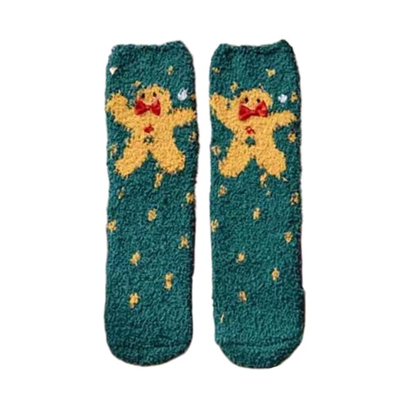 Christmas Half Velvet -calf Socks Santa Claus Socks Winter/ Autumn