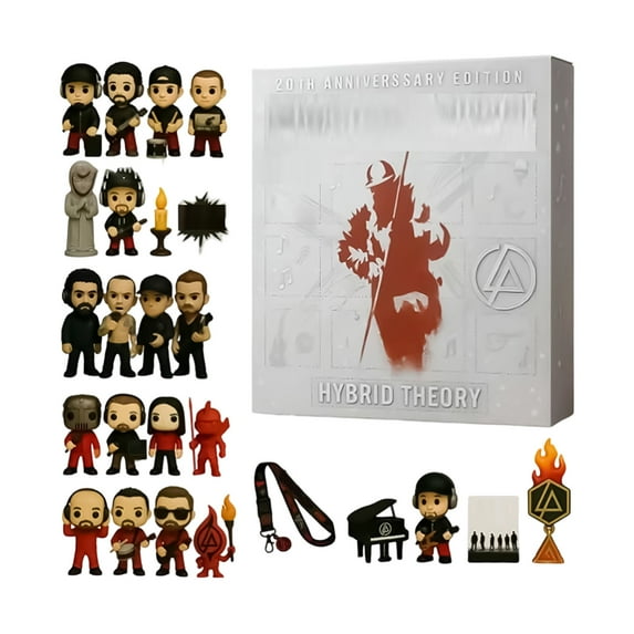 Christmas Halloween Advent Calendar Linkin Park, Advent Calendar 24 Days Countdown Calendar with Musical Character Collectibles,Collectible Figures Gift Vintage Christmas Decor